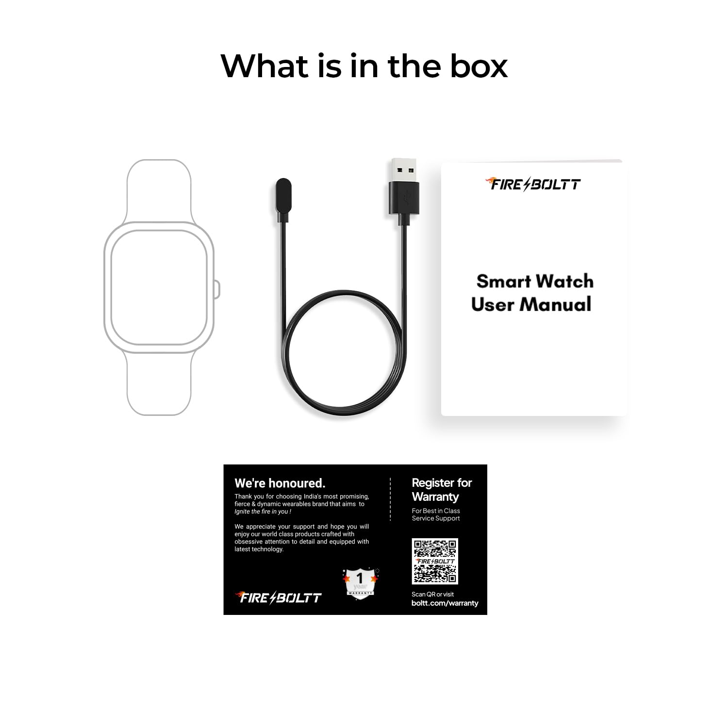 Fire-Boltt ARC 49.8mm (1.96 inch) AMOLED Always On Curved Display Smart Watch, Bluetooth Calling, Wireless Charging, 100+ Sports Modes, Water-Resistant 100+ Cloud Watch Faces (Black)